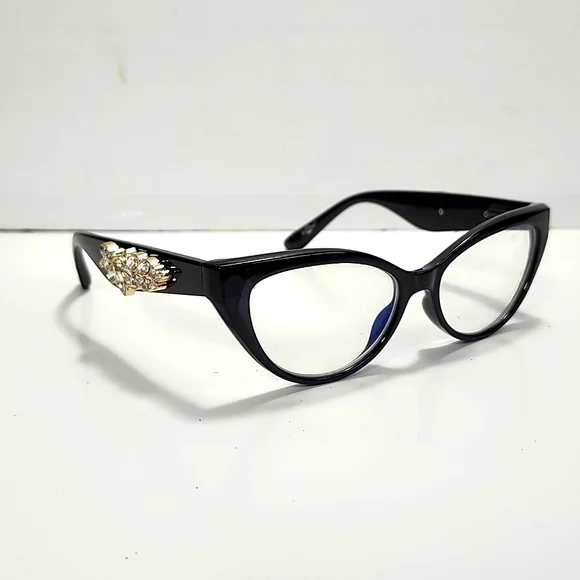 New in Box Women\'s Zigi + Marais Black Cat Eye Blue Light Blocking Glasses ANTHROPOLOGIE ZIGI & MARAIS Blue Light Blocking Lens Audrey  main image 3